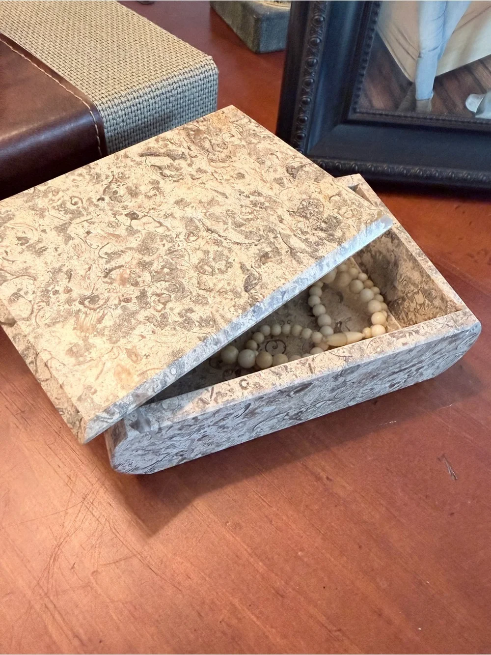 Fossil Stone Keepsake Box